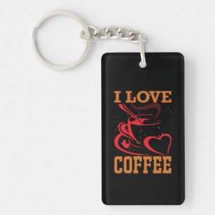 Porte-clefs Café Art I Love Café