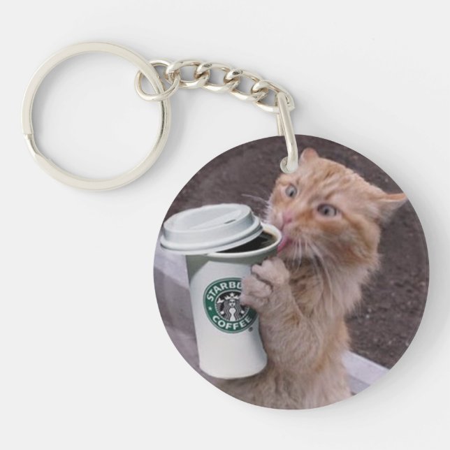 Porte-clefs Café Cat (Devant)