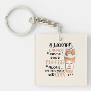 Porte-clefs Café & Chats - Cute Kawaii Art