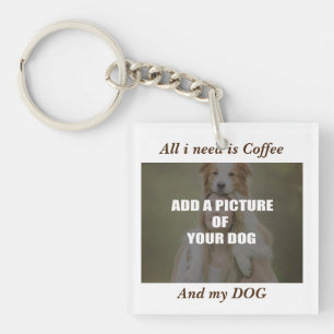 Porte-clefs Café et mon Oreiller de chien
