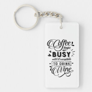 Porte-clefs Café et vin