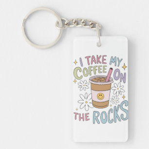 Porte-clefs Café sur les rochers