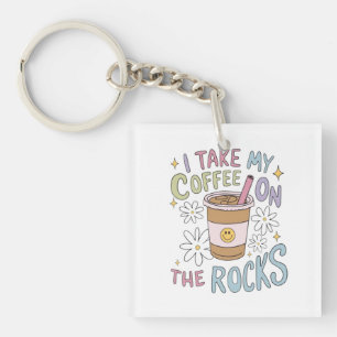 Porte-clefs Café sur les rochers