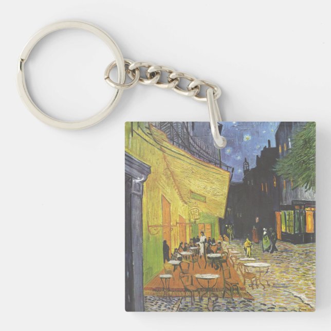 Porte-clefs Café Terrasse à Night Van Gogh (Devant)