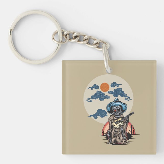 Porte-clefs Calavera Jams : Morts Graves Beats (Devant)