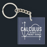 Porte-clefs Calculer En Réalité Sa Rocket Science Des Maths Dr<br><div class="desc">Drôle école de sciences mathématiques design nerd pour tout génie mathématique ou geek avec un bon sens de l'humour. Le proverbe amusant est "Calculus - En fait c'est Rocket Science" avec un graphique x à l'axe y</div>