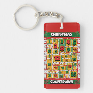Porte-clefs Calendrier de l'Avent de Noël Alaskan Dog Countdow