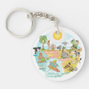 Porte-clefs California Beach