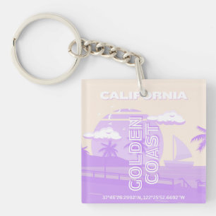 Porte-clefs Californie, Côte Dorée, Art de voyage, Prépa
