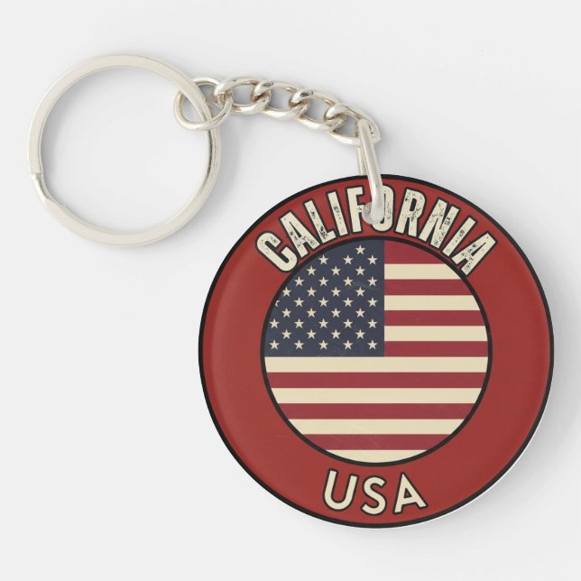Porte-clefs Californie États-Unis (Devant)
