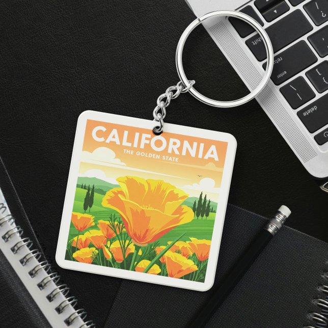 Porte-clefs Californie vintage (Créateur téléchargé)