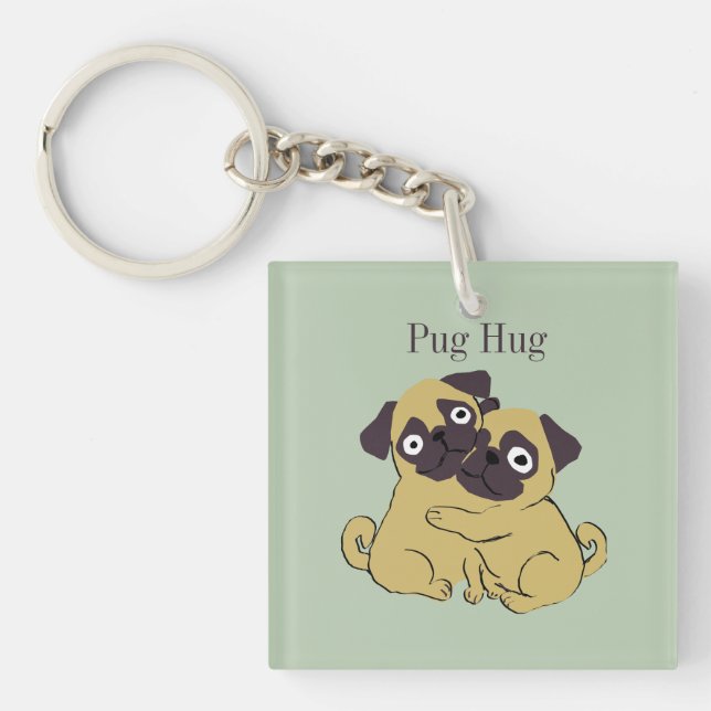 Porte-clefs Calin de carlin  (Devant)