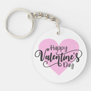 Porte-clefs Calligraphie Heureuse Sainte-Valentin  Porte - cl