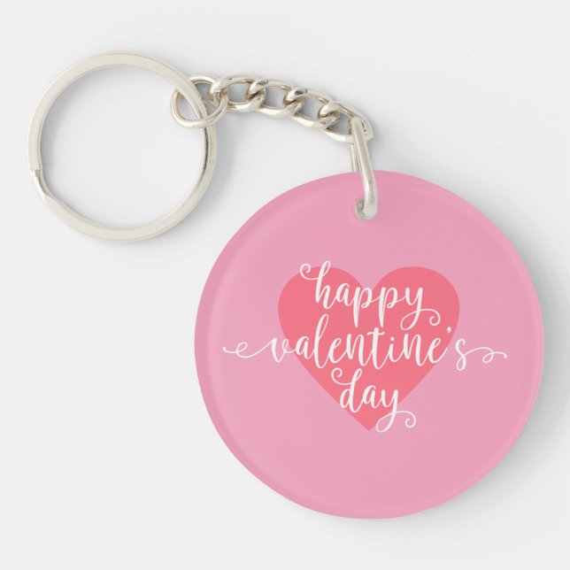 Porte-clefs Calligraphie Heureuse Sainte-Valentin | PORTE - CL (Devant)