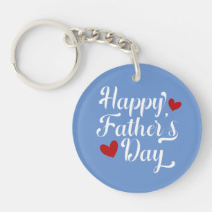 Porte-clefs Calligraphie simple de Fête des pères heureuse   P