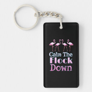 Porte-clefs Calme Le Flamant rose Drôle De L'Arrivée