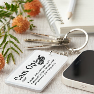 Porte-clefs Cam Op Definition - Drôle Film Crew