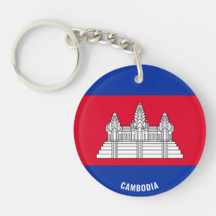 Porte-clefs Cambodge Drapeau charmant Porte - clé patriotique