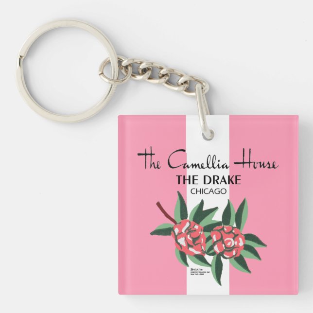 Porte-clefs Camellia House, Drake Hotel, Chicago; 1940-1977 (Devant)