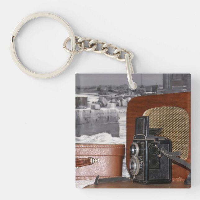 Porte-clefs Caméra vidéo analogique rétro (Devant)