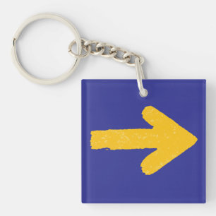 Porte-clefs Camino de Santiago Porte - clé, Arrow Jaune & Shel