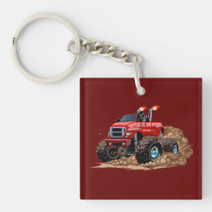 Porte-clefs Camion monstre de dessin animé