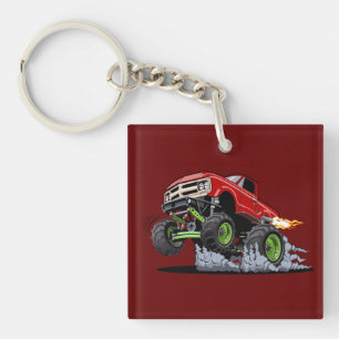 Porte-clefs Camion monstre de dessin animé