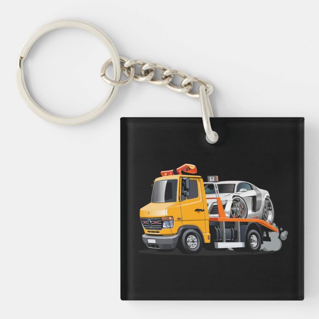 Porte-clefs Camion remorque de dessin (Devant)