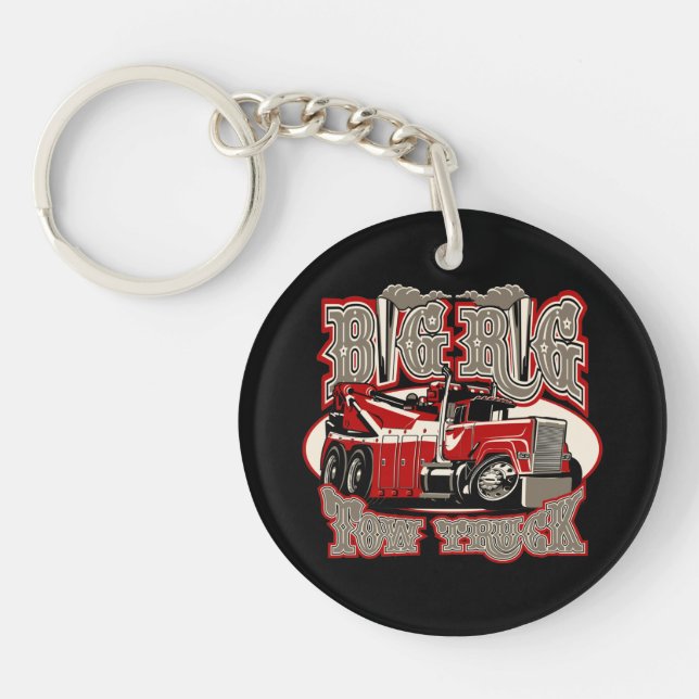 Porte-clefs Camion remorque de dessin (Devant)