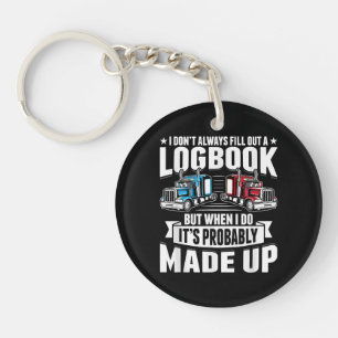 Porte-clefs Camionneur Funny Camionnage Humour Tracteur Traile