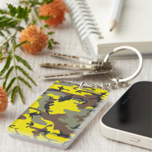 Porte-clefs Camouflage jaune et Brown, Militaire, Armée