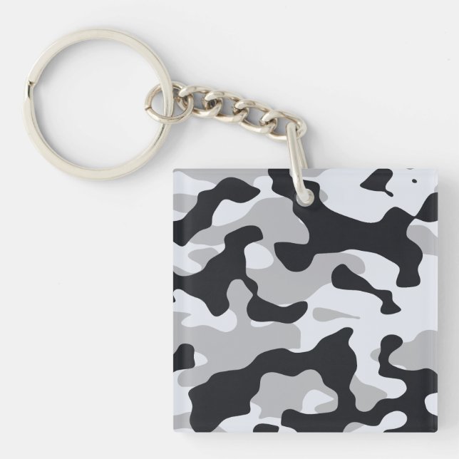 Porte-clefs Camouflage urbain à fort contraste (Devant)