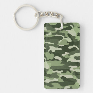 Porte-clefs Camouflage vert personnalisé