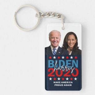 Porte-clefs Campagne électorale Biden Harris 2020 avec photos