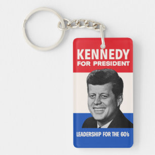 Porte-clefs Campagne vintage JFK Kennedy pour le Président 196