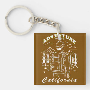 Porte-clefs camping - Californie