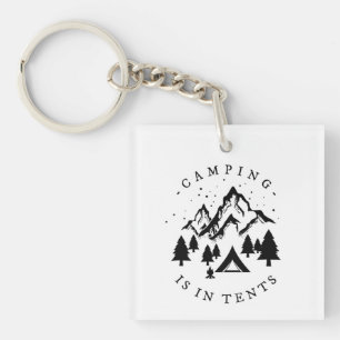 Porte-clefs Camping - Camping Dans Les Tentes