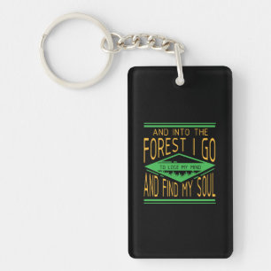 Porte-clefs Camping - Dans La Forêt Je Vais Camping Drôle