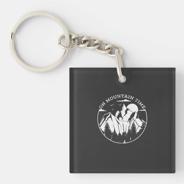 Porte-clefs Camping et montagnes (Devant)