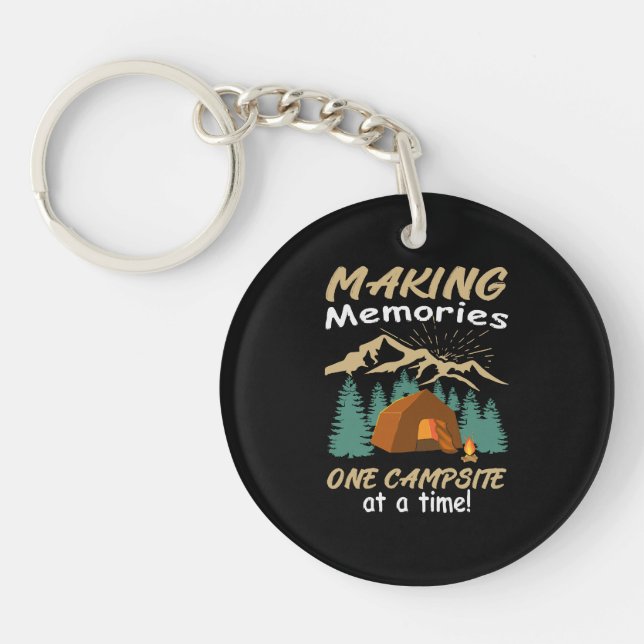 Porte-clefs CAMPING Faire des Souvenirs (Devant)