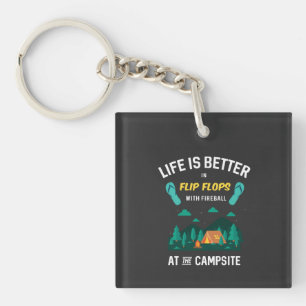 Porte-clefs Camping - Tongs de Feu