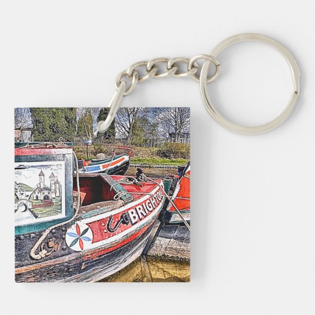 PORTE-CLEFS CANAL NARROWBOATS (Dos)