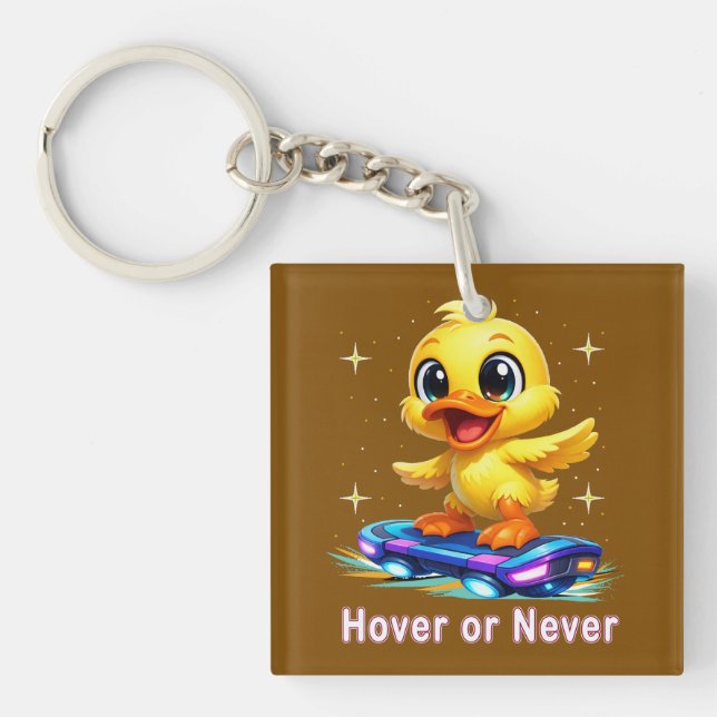 Porte-clefs canard amusant (Devant)