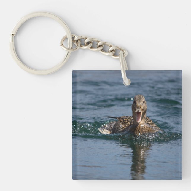 Porte-clefs Canard avec bec ouvert (Devant)