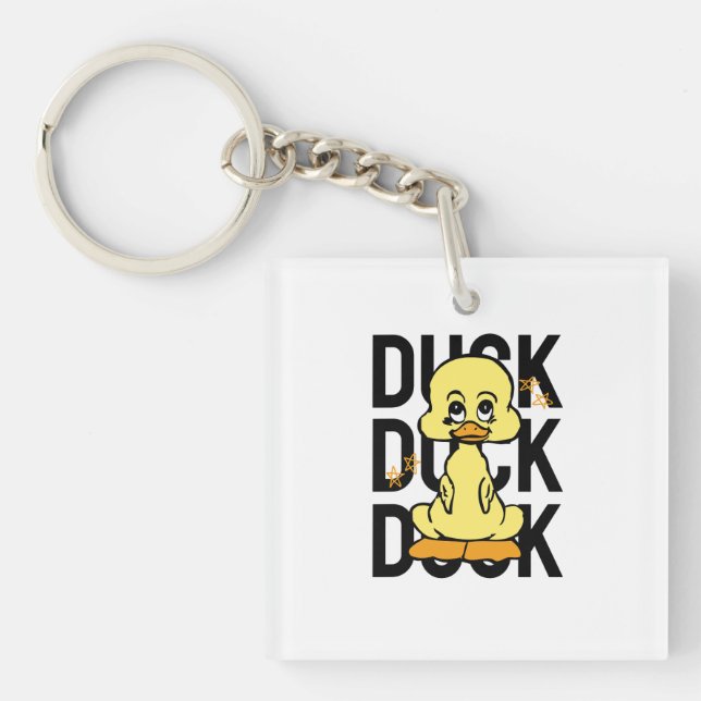 Porte-clefs Canard drôle  (Devant)