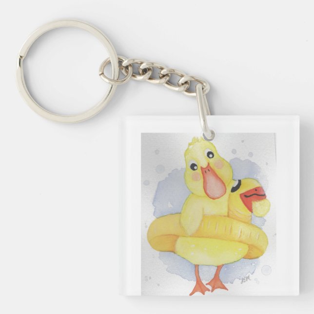 Porte-clefs Canard en caoutchouc (Devant)