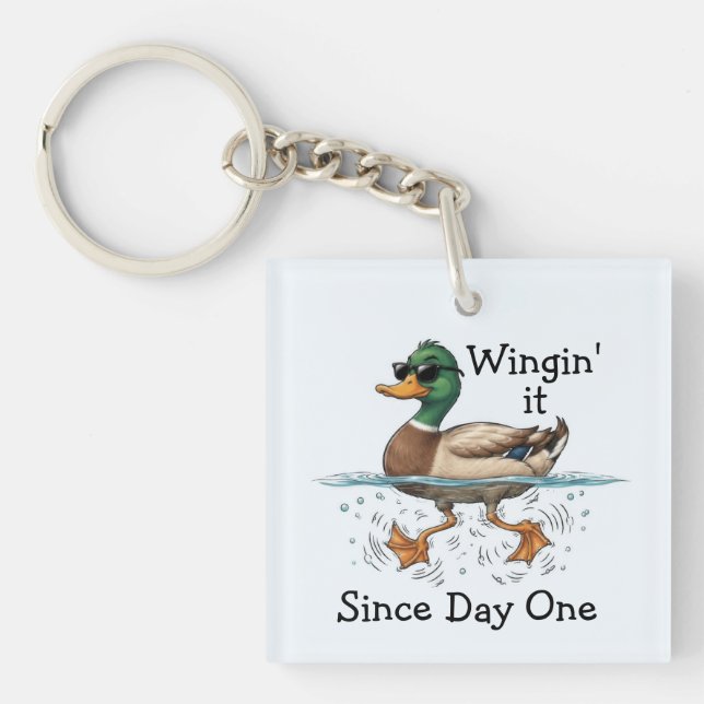 Porte-clefs Canard qui improvise  (Devant)