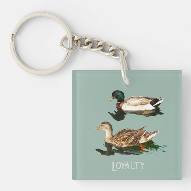 Porte-clefs Canards colverts (Devant)