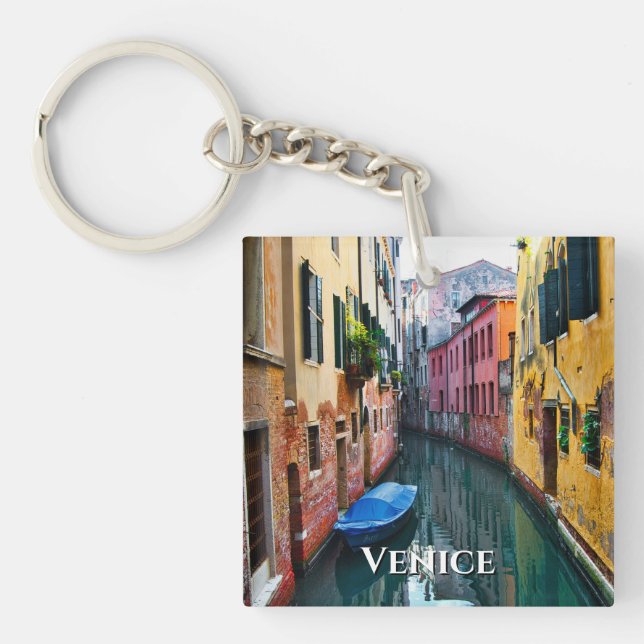 Porte-clefs Canaux de Venise Italie (Devant)