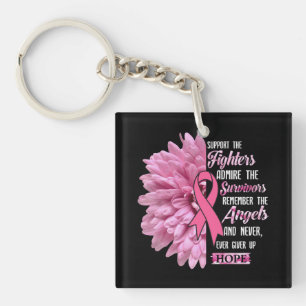 Porte-clefs Cancer Du Sein Soutien Les Combattants Cadeau Pour